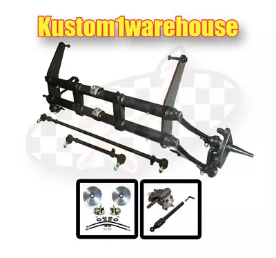 $2342 • Buy 2 Inch Narrowed VW Link King Pin Front End Beam W/drop Disc Brakes Wide 5 On 205
