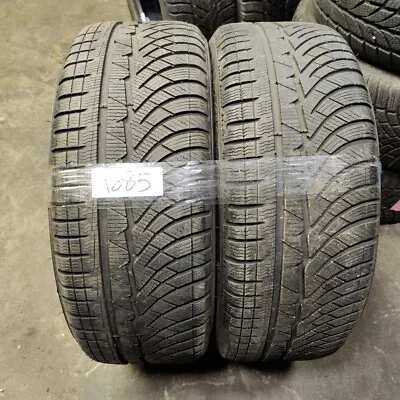 2×225/45 R18 95V Michelin Pilot Alpin PA4 ZP Runflat Used 4.5/5.1mm (1085) • $135.72