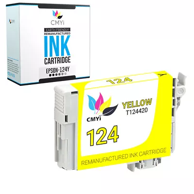 1PK 124 Yellow Ink For Epson T124 Cartridge Fits Stylus Workforce 320 NX230 330 • $9.89