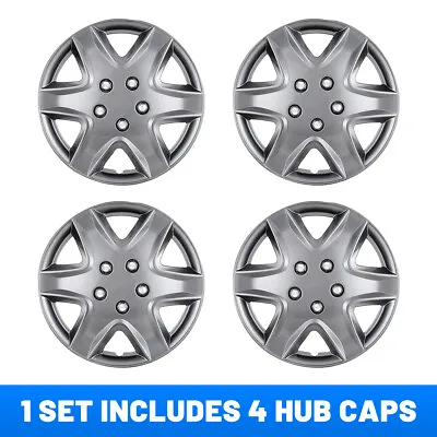 $29.99 • Buy 4PCS New Hub Caps 15” Inch For Toyota Corolla Nissan Versa Chevrolet Wheel Cover