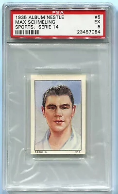 1935 Album Nestle Serie 14 Boxing Card 5 Max Schmeling PSA 5 EX Pop 2 1 Higher • $149.99