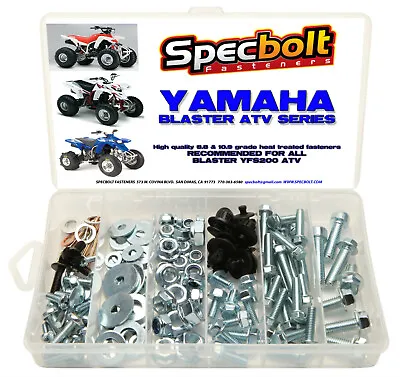 YAMAHA Blaster Bolt Kit 120pc YFS200 ATV QUAD Plastics Body Frame SPECBOLT • $39.99