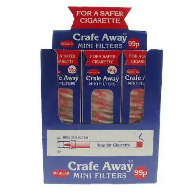 Crafe Away Mini Filters For Standard Cigarette Smokers Birthday Present Gift • £21.44