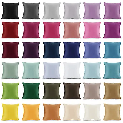$13.29 • Buy Throw Pillow Covers Set Of 2 Sofa Decor Velvet Cushion Cases 7 Sizes 36 Colors!