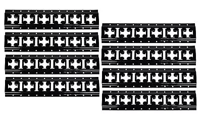 (8 Pack) Horizontal & Vertical Cross E-Track - 2 Feet -  Black Powder Coated • $79.99