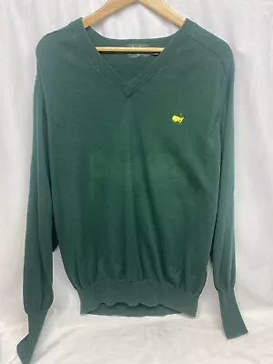 Amen Corner PGA Masters Augusta Nationals V Neck Golf Sweater Cotton XL Sunspot • $21.50