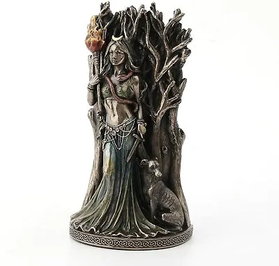 $68.40 • Buy 8  Hecate Hound Greek Mythology Goddess Of Magic Witchcraft Statue Bronze Color