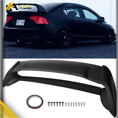 Trunk Wing Spoiler Fit For 2006-2011 Honda Civic 4DR Unpainted Mugen Style RR • $60.56