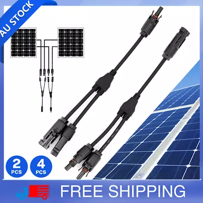 1 Pair PV Solar Panel Cable Y Branch Connector With MMF/FFM Parallel SpliterA • $9.88