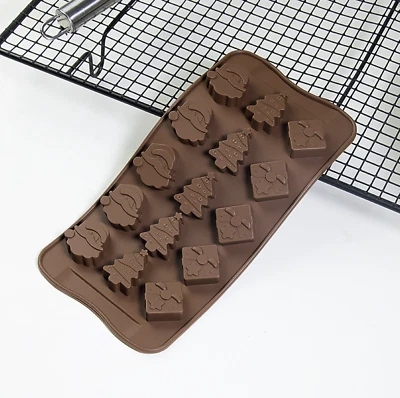 £2.15 • Buy Christmas Silicone Mould Baking Chocolate Mold  Ice Tray Resin Wax Melt Candle