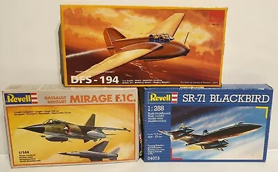 £35 • Buy Aviation : Sr-71 Blackbird, Mirage F.1c. Dfs-194 Small Model Kits (by)