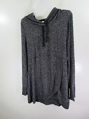 Maurices Hoodie Top Size S Black Pull Over Long Sleeve • $12
