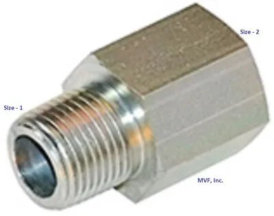 3/8  Male NPT X 3/8  Female NPT Straight Pipe Adapter Plated Steel 5405-06-06 • $8.36