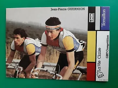 CYCLING Cycling Card JEAN-PIERRE GUERNION Team LA VIE CLAIRE Teraillon 1984 • $4.24