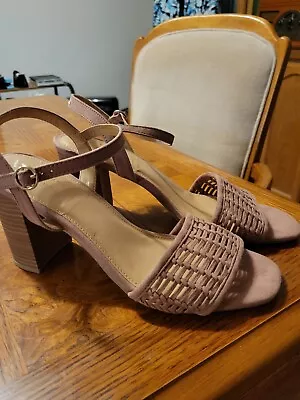 NEW Sz 10 Faux Suede Block Heel Ankle Strap Sandals By Lauren Conrad. 3  Heel. • $13
