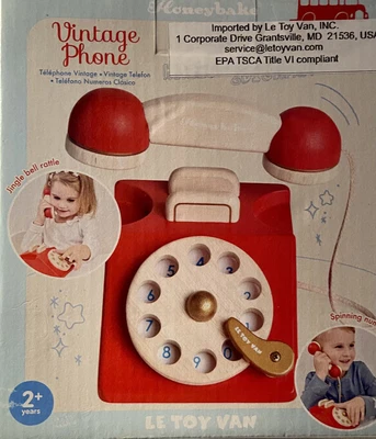 $14.95 • Buy Le Toy Van Vintage Wooden Phone From Honeybake New In Box