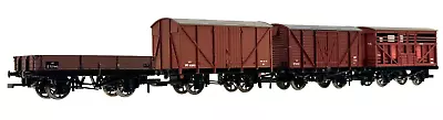 Bachmann/hornby 00 Gauge - 4 X Mixed Br Wagons Vent Cattle 10t Plank - Unboxed • $57.38