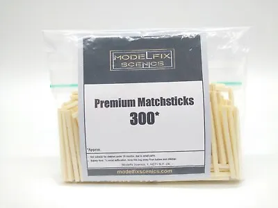 Modelfix Scenics 300 Wooden Matchsticks - Headless Match Sticks For Model Making • £3.79