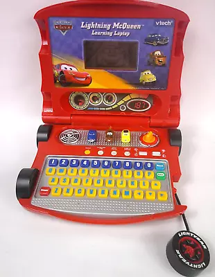 Disney Pixar Cars VTech Lightning McQueen Learning Laptop Toy Educational Works • $34.99