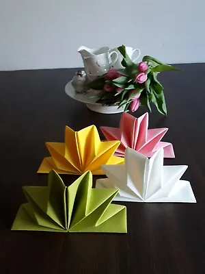£6.55 • Buy Luxury Linen Feel Folded Paper Napkin Star Pk6 Birthday Party Table Decoration