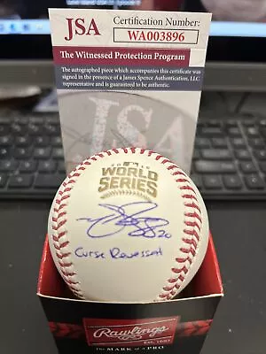 Matt Szczur Signed 2016 World Series Baseball Inscription JSA • $79.99