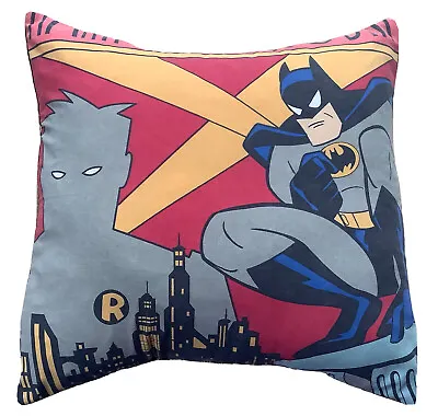 Batman And Robin Art Deco Marvel Comics Vintage Fabric Cushion - Alien Couture • £19.99