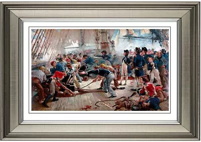 £19.99 • Buy Nelson On The Deck Of HMS Victory During The Battle Of Trafalgar Framed Print