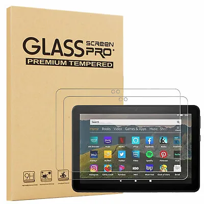 2PC Amazon Fire HD 8/8 Plus 10th Gen 2020 Tablet Screen Protector Tempered Glass • $8.49