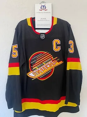 NHL Vancouver Canucks Bo Horvat Adidas Signed Vintage Jersey  • $100