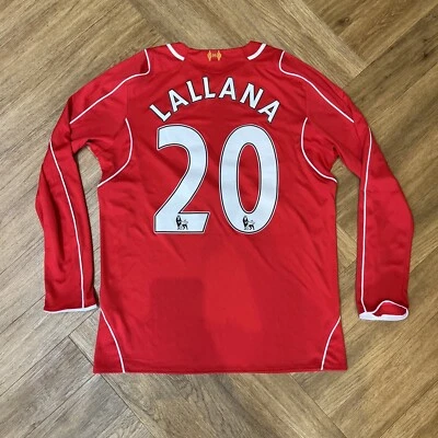 £29.99 • Buy Liverpool Football 2014/2015 Home Shirt Warrior Mens XL LALLANA Long Sleeve RARE