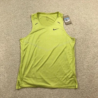 Nike Mens Medium Dri-FIT Rise 365 Running Tank Top Green New CZ9179-308 • $39.99