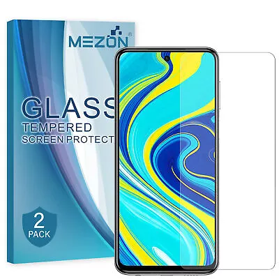 [2 Pack] Xiaomi Redmi Note 9 Pro Tempered Glass 9H Screen Protector By MEZON • $14.99