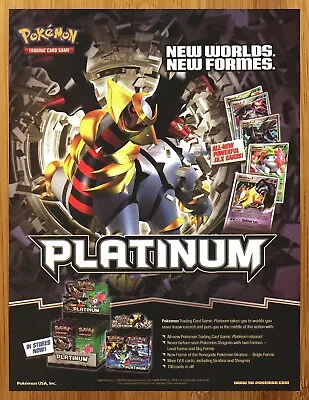 2009 Pokemon TCG Platinum Print Ad/Poster CCG Trading Card Game Promo Wall Art • $25.49