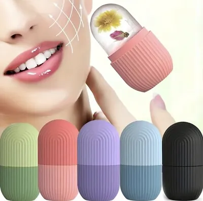 ICE FACE ROLLER  Ice Facial Massager Skin Care Beauty Tool Eye Puffi • £6.49
