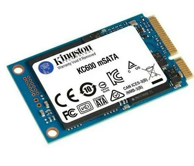 Kingston KC600 MSATA 256GB 512GB 1TB SATA III 3D TLC SKC600 Internal SSD Lot • $60.99