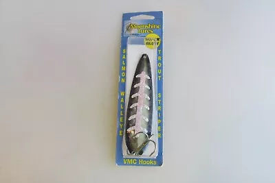 Drawer #8 Moonshine Lures 4 3/8  Super Glow Spoon New In Package • $9.95