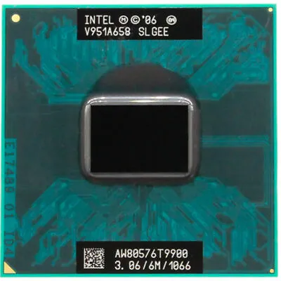 Intel Core 2 Duo T9900 CPU Mobile SLGEE 3.06 GHz 6MB 1066MHz Dual-Core Processor • $33.04