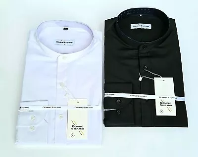 Mens Grandad Collarless Long Sl Formal Casual Dress Party Shirt From £10.99 (501 • £18.99