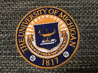 $6.99 • Buy The University Of Michigan Vintage Embroidered Iron On Patch 3  X 3”