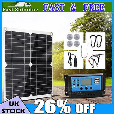 £21.02 • Buy 600W Solar Panel Full Kit 18V Battery 100A Charger Controller For Car RV Caravan