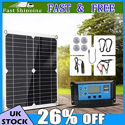 £21.02 • Buy 600W Solar Panel Full Kit 18V Battery 100A Charger Controller For Car RV Caravan