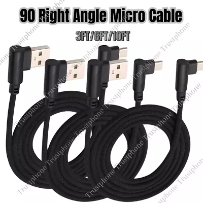 Right Angle Micro USB Cable 90 Degree Fast Charging Cord For Samsung Galaxy LG • $6.66