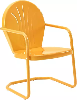 CO1001A-TG Griffith Retro Metal Outdoor Chair Tangerine • $122.22