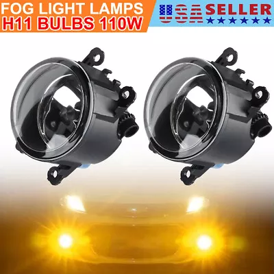 Pair 4Inch Fog Light Driving Lamp LED H11 Bulbs Right Left Side Car Accessories • $18.95