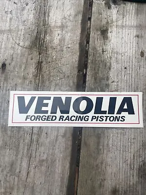 Vtg 80s 90s Venolia Pistons Racing Decal Sticker Street Outlaw NHRA Nascar 10” • $6.80