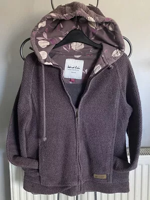£5 • Buy Purple Weird Fish Zip Up Hoodie Size 10 Cotton