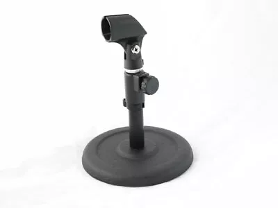 £15.79 • Buy STURDY DESK TOP MIC STAND With Microphone Clip DJ PA Disco Recording Heavy Duty