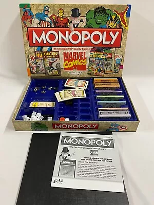 Monopoly Marvel Comics Collector's Edition Board Game Hasbro - Complete    GA • £7.99