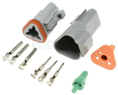 Fits Deutsch Dt Series Multi Plug Waterproof Connector 2 3 4 6 8 12 Way Pin Kit • £6.99