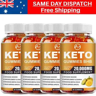 1-4 Bottles Keto Diet Gummies Ketones Weight Loss Fat Burner Apple Cider Vinegar • $17.66